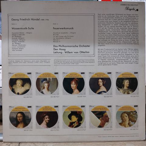 Händel – Wassermusik - Feuerwerksmusik LP PLAK