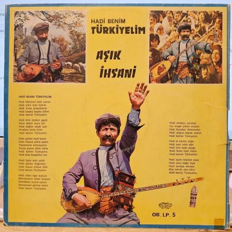 Aşık İhsani – Hadi Benim Türkiyelim LP PLAK