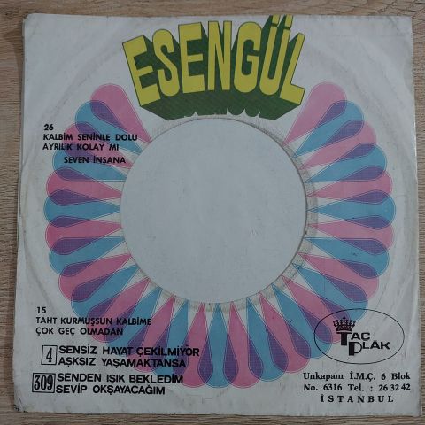 ESENGÜL - KALBİM SENİNLE DOLU 45LİK PLAK