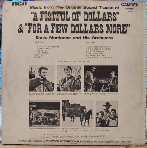 Ennio Morricone – Music From The Original Sound Tracks Of ''A Fistful Of Dollars'' & ''For A Few Dollars More'' LP PLAK...