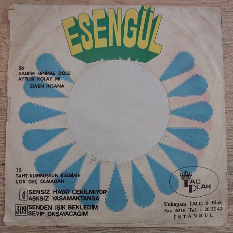 ESENGÜL - SEVİP KOKLAYACAĞIM 45LİK PLAK