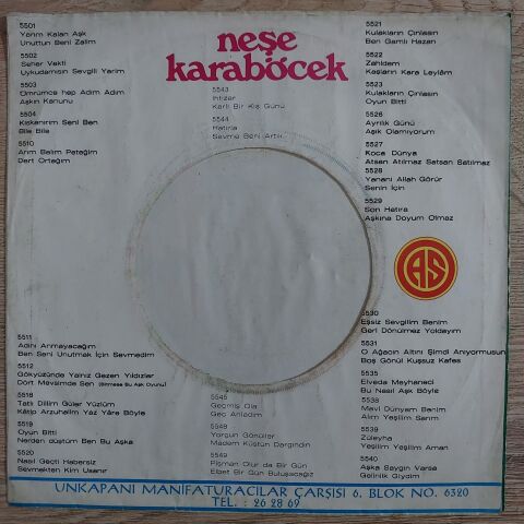 Neşe Karaböcek – Küçük Long-Play 45LİK PLAK
