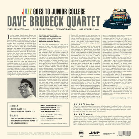 Dave Brubeck Quartet – Jazz Goes To Junior College LP PLAK