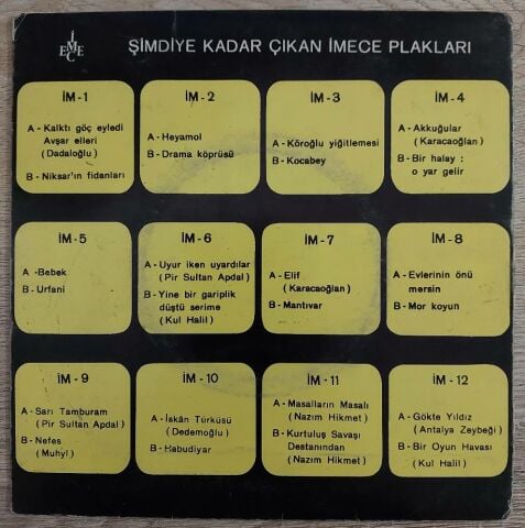 Ruhi Su – Almanya'da Çöpçülerimiz / Tekerleme 45LİK PLAK