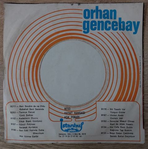 Orhan Gencebay – Severek Ayrilalim 45LİK PLAK
