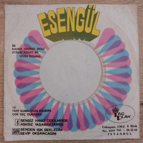 ESENGÜL - SEVİP KOKLAYACAĞIM 45LİK PLAK