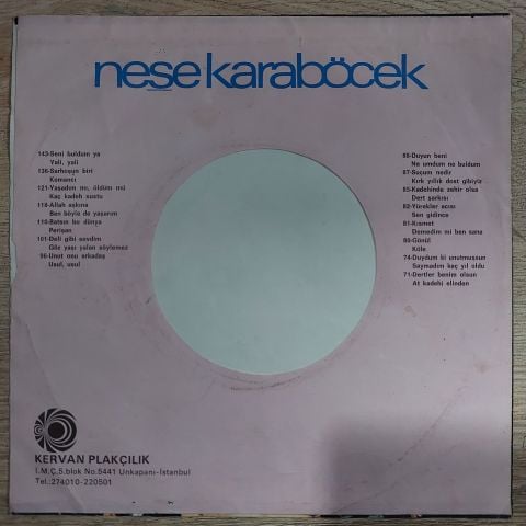 Neşe Karaböcek – Seni Buldumya / Yali Yali 45LİK PLAK