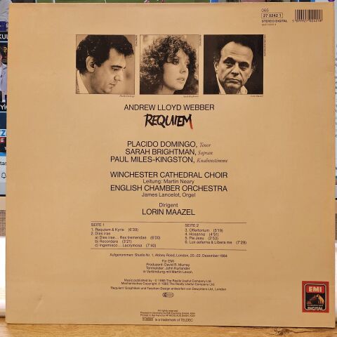 Andrew Lloyd Webber – Requiem LP PLAK