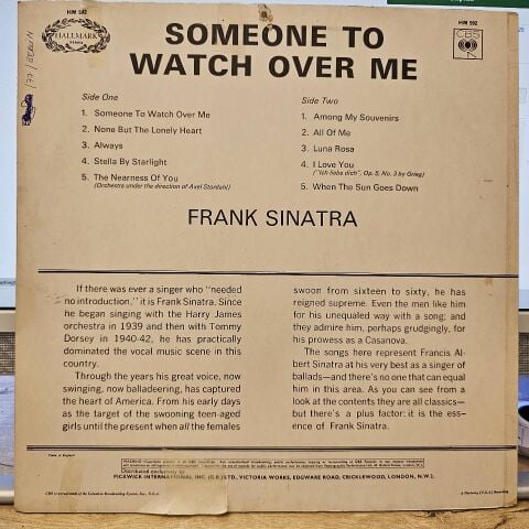 Frank Sinatra – Someone To Watch Over Me LP PLAK