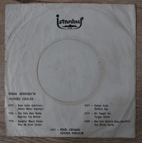 Orhan Gencebay – Severek Ayrilalim 45LİK PLAK