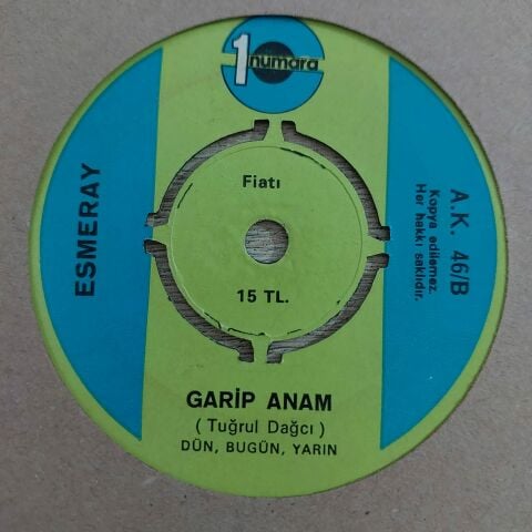 ESMERAY - GARİP ANAM 45LİK PLAK