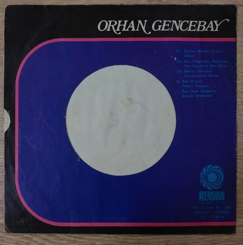 Orhan Gencebay – Dertler Benim Olsun / Gönül 45LİK PLAK