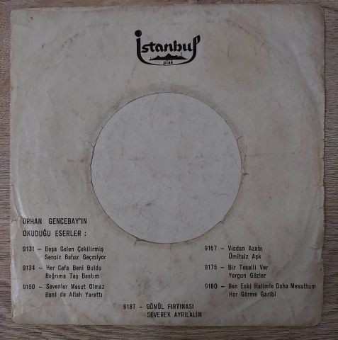 Orhan Gencebay – Sevenler Mesut Olmaz / Benide Allah Yarattı 45LİK PLAK