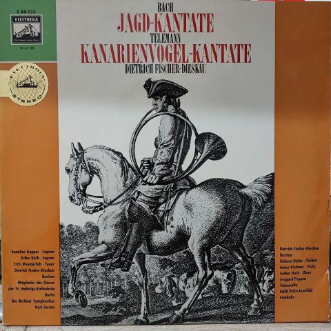 Berliner Symphoniker, Karl Forster, Dietrich Fischer-Dieskau, Fritz Wunderlich, Annelies Kupper, Erika Köth, J.S. Bach* / Telemann LP PLAK