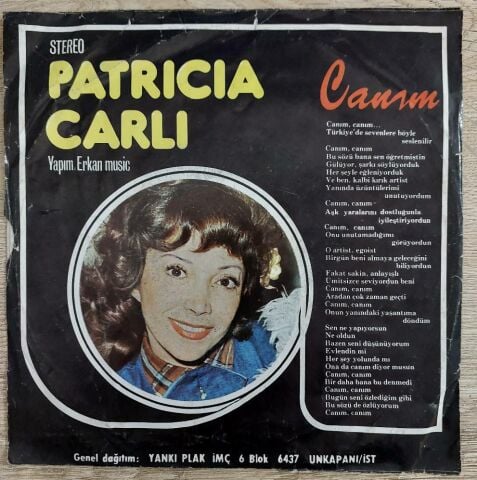 Patricia Carli – Canım 45LİK PLAK