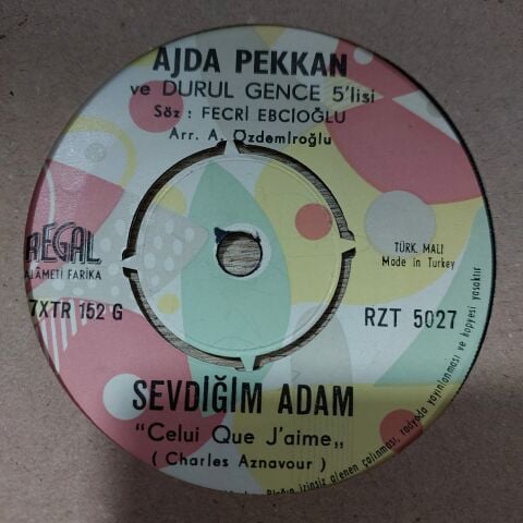 AJDA PEKKAN BOŞVERMİŞİM DÜNYAYA 45LİK PLAK
