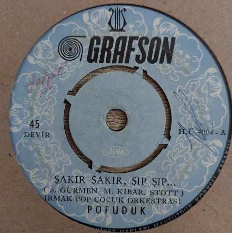 POFUDUK - ŞAKIR ŞAKIR ŞIP ŞIP 45LİK PLAK