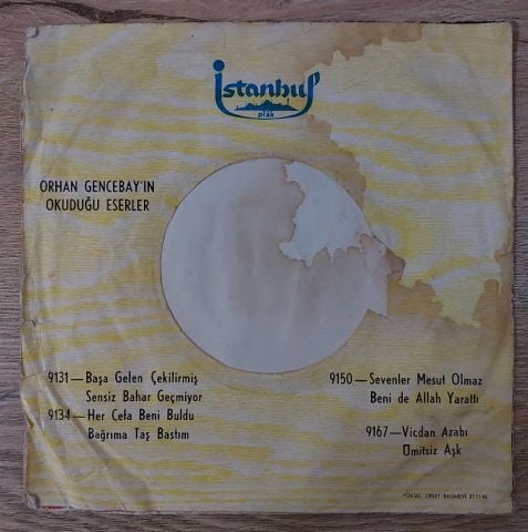 Orhan Gencebay – Severek Ayrilalim 45LİK PLAK