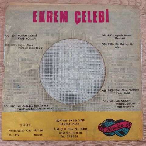 EKREM ÇELEBİ - AYAŞ YOLLARI 45LİK PLAK
