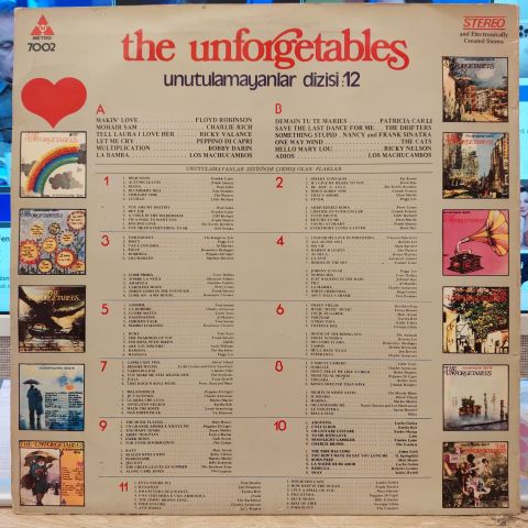 Various – The Unforgetables / Unutulmayanlar Dizisi: 12 LP PLAK