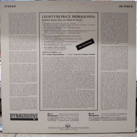 Leontyne Price – Leontyne Price Primadonna - Arien Von Mozart LP PLAK