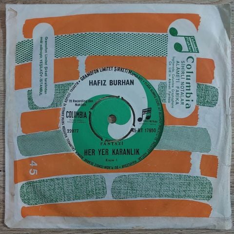 Hafız Burhan – Her Yer Karanlık 1 / Her Yer Karanlık 2 45LİK PLAK