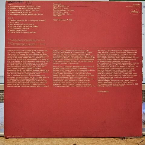 Dinah Washington – Sings Bessie Smith LP PLAK