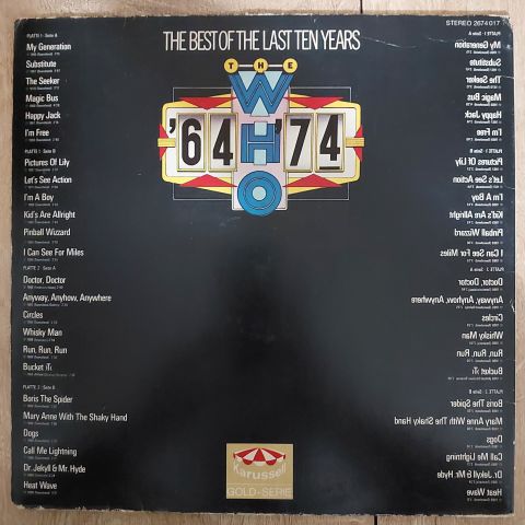 The Who – '64 - '74 / The Best Of The Last Ten Years LP PLAK