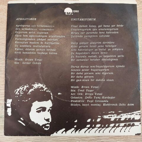 ERCAN YENAL - UNUTAMIYORUM 45LİK PLAK