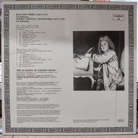 Jean-Féry Rebel, André-Cardinal Destouches, The Academy Of Ancient Music LP PLAK