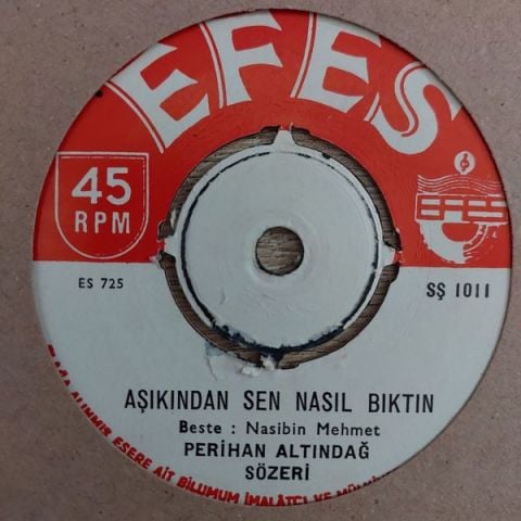 PERİHAN ALTINDAĞ SÖZERİ - GEÇTİ MUHABBET DEMİ 45LİK PLAK