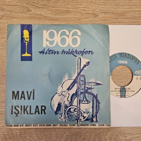 MAVİ IŞIKLAR - ÇAYIR ÇİMEN GEZE GEZE 45LİK PLAK