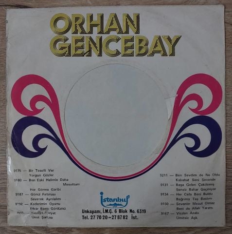 Orhan Gencebay – Vicdan Azabı 45LİK PLAK