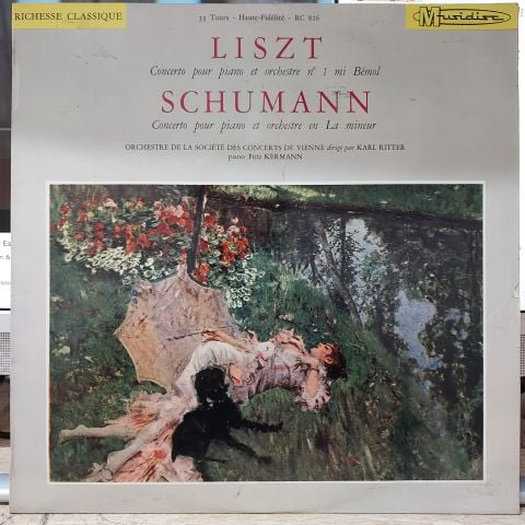 Liszt, Schumann, Orchestre De La Société Des Concerts De Vienne LP PLAK