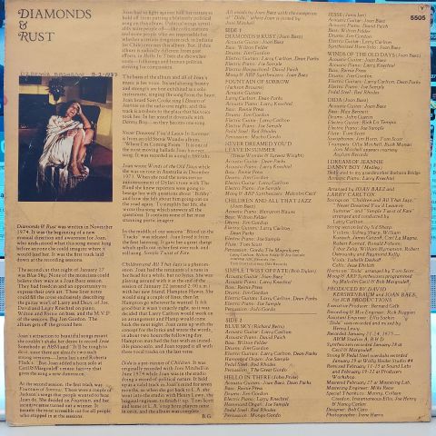 Joan Baez – Diamonds & Rust LP PLAK