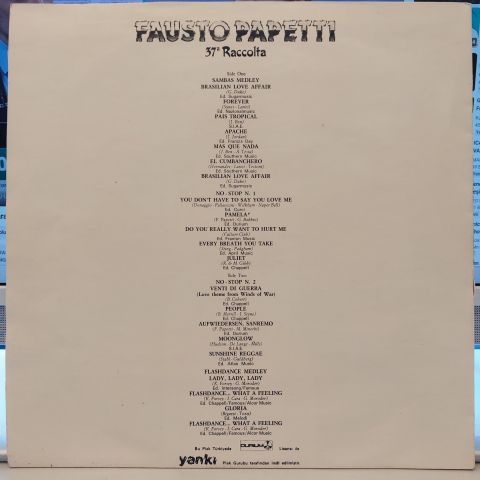 Fausto Papetti – No-Stop - 37a Raccolta LP PLAK