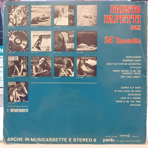 Fausto Papetti Sax – 24ª Raccolta LP PLAK