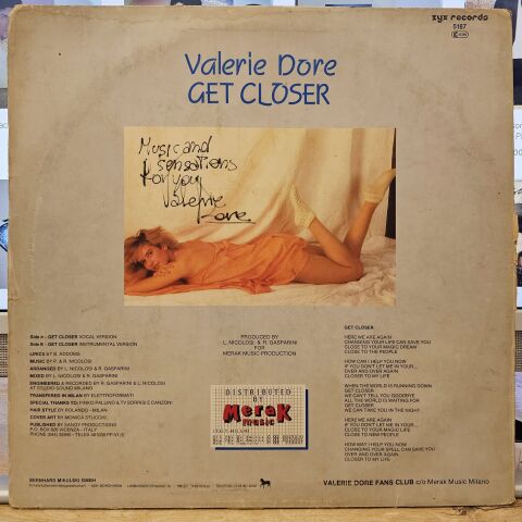 Valerie Dore – Get Closer LP PLAK