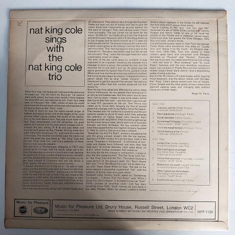 The Nat King Cole Trio – Nat King Cole Sings With The Nat King Cole Trio LP PLAK