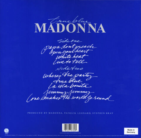Madonna – True Blue LP PLAK