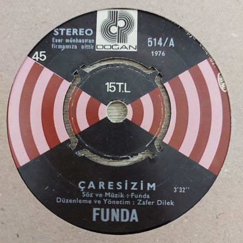 FUNDA - ÇARESİZİM 45LİK PLAK