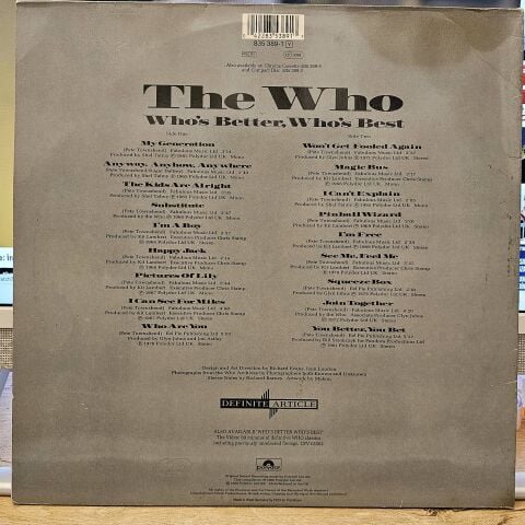 The Who – Who's Better, Who's Best LP PLAK