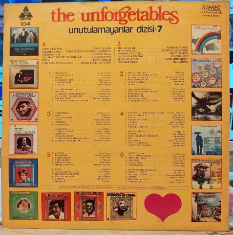 Various – The Unforgetables / Unutulmayanlar Dizisi: 7 LP PLAK