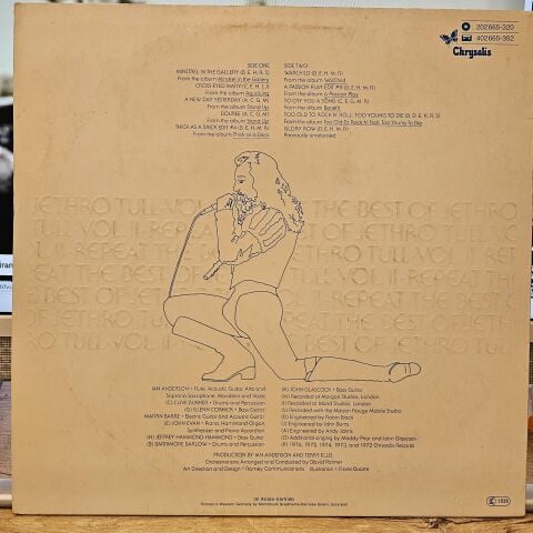 Jethro Tull – Repeat - The Best Of Jethro Tull - Vol. II LP PLAK