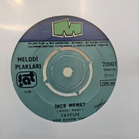 Tayfun Karatekin – İnce Memet / İki Çift Laf 45LİK PLAK