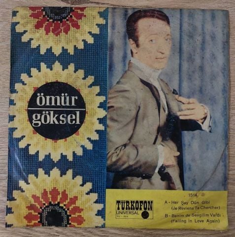 Ömür Göksel – Her Şey Dün Gibi / Benimde Sevgilim Vardı 45LİK PLAK