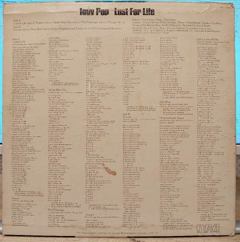 Iggy Pop – Lust For Life LP PLAK