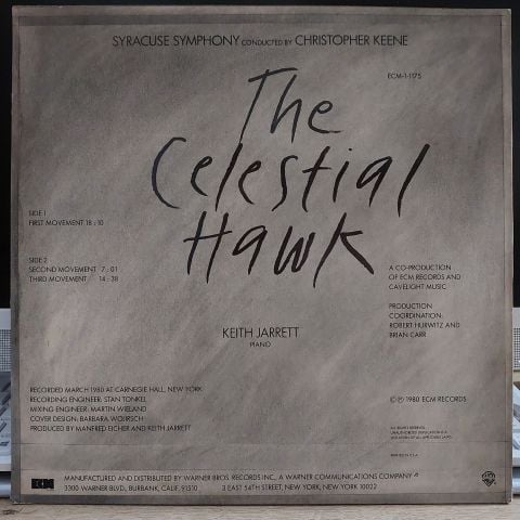 Keith Jarrett – The Celestial Hawk For Orchestra, Percussion And Piano LP PLAK