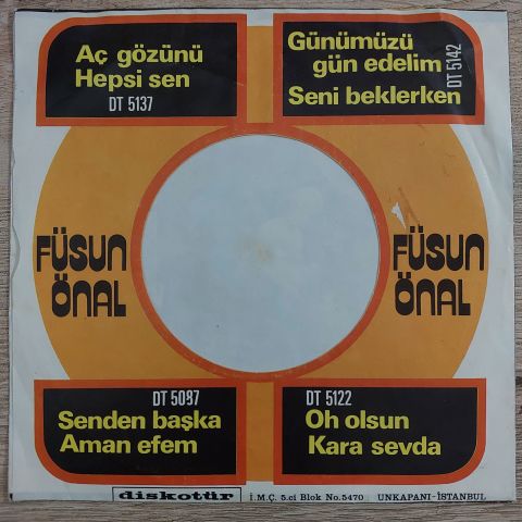 FÜSUN ÖNAL - OH OLSUN 45LİK PLAK