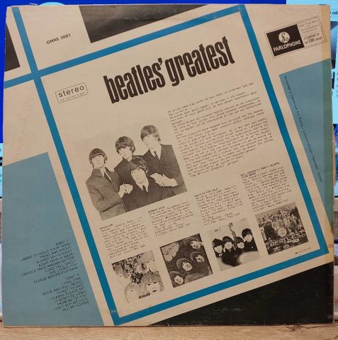 The Beatles – Beatles' Greatest LP PLAK